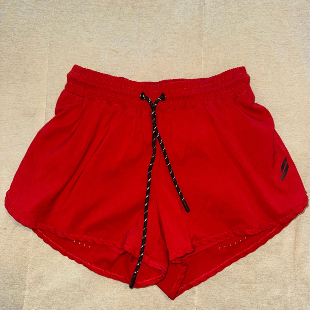DOYOUEVEN Red Athletic Shorts